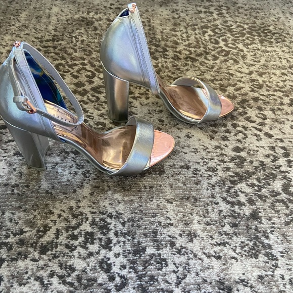 Shoes | Ted Baker Silver Heels 